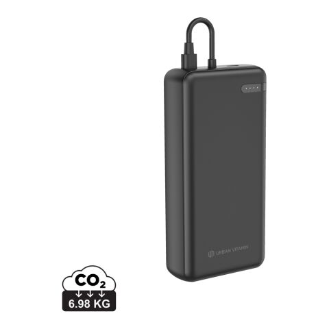 Urban Vitamin Menlo Park RCS rPlastik 20000 20W PD Powerbank schwarz | ohne Werbeanbringung | Nicht verfügbar | Nicht verfügbar
