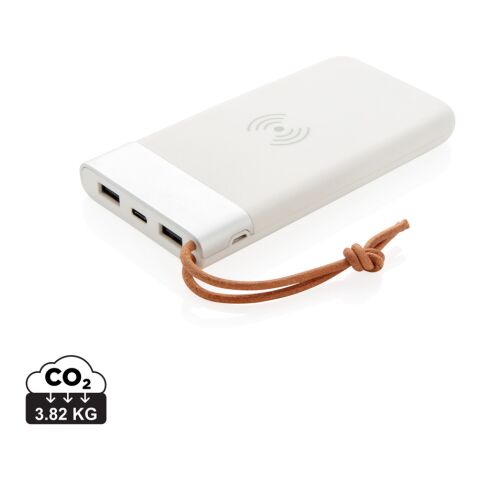 Aria 8.000 mAh 5W Wireless Charging Powerbank weiß | ohne Werbeanbringung | Nicht verfügbar | Nicht verfügbar | Nicht verfügbar
