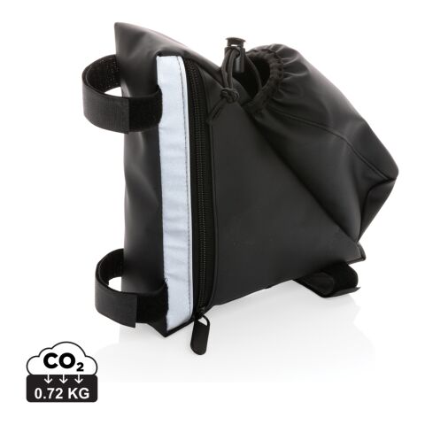 High-Visibility Fahrradtasche mit Flaschenhalter schwarz | ohne Werbeanbringung | Nicht verfügbar | Nicht verfügbar