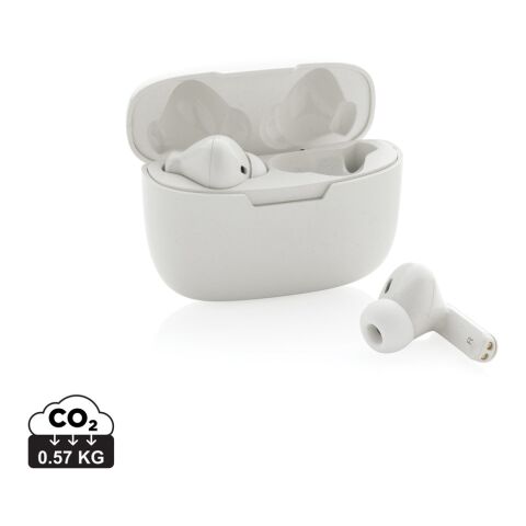 Liberty Pro TWS-Ohrhörer aus recyceltem RCS-ABS weiß | ohne Werbeanbringung | Nicht verfügbar | Nicht verfügbar