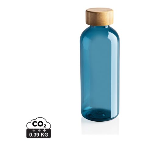 GRS rPET Flasche mit Bambus-Deckel