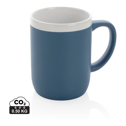 Keramiktasse mit weißem Rand, 300ml