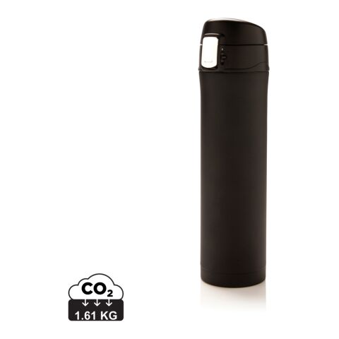 Easy Lock Vakuum-Flasche aus RCS recyceltem Stahl schwarz | ohne Werbeanbringung | Nicht verfügbar | Nicht verfügbar