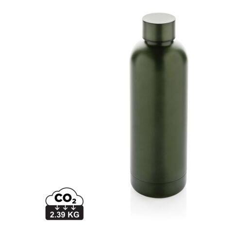 Werbeartikel Impact Thermosflasche aus RCS-recyceltem rostfreien Stahl – grün – mit Logo bedruckt