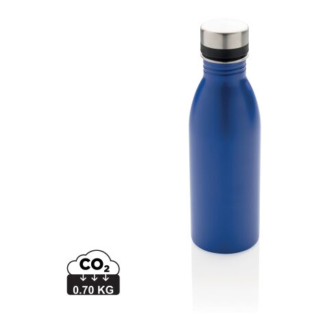 Deluxe Wasserflasche aus RCS recyceltem Stainless-Steel blau | ohne Werbeanbringung | Nicht verfügbar | Nicht verfügbar