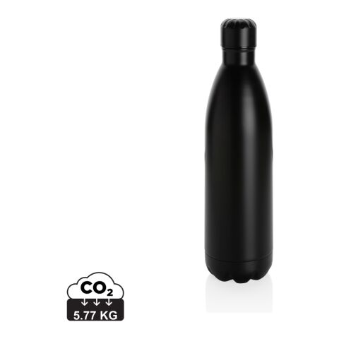 Vakuum Edelstahlflasche 1L schwarz | ohne Werbeanbringung | Nicht verfügbar | Nicht verfügbar