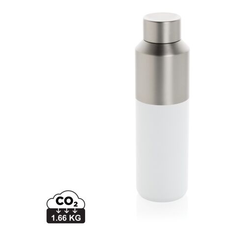 Fluid Flasche aus RCS-zertifiziert recyceltem Stahl, 600ml weiß | ohne Werbeanbringung | Nicht verfügbar | Nicht verfügbar