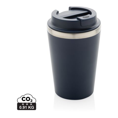 Java 350ml doppelwandiger Becher aus RCS recyceltem PP navy blau | ohne Werbeanbringung | Nicht verfügbar | Nicht verfügbar