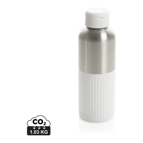 Werbeartikel Ripple RCS R-Steel auslaufsichere Wasserflasche 750 ml – weiss – mit Logo bedruckt