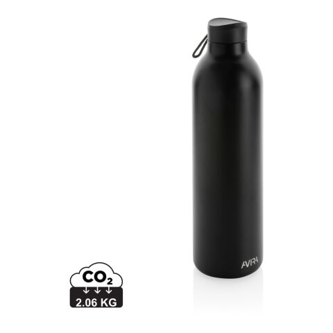 Avira Avior Flasche 1L aus RCS recycelten Stahl schwarz | ohne Werbeanbringung | Nicht verfügbar | Nicht verfügbar