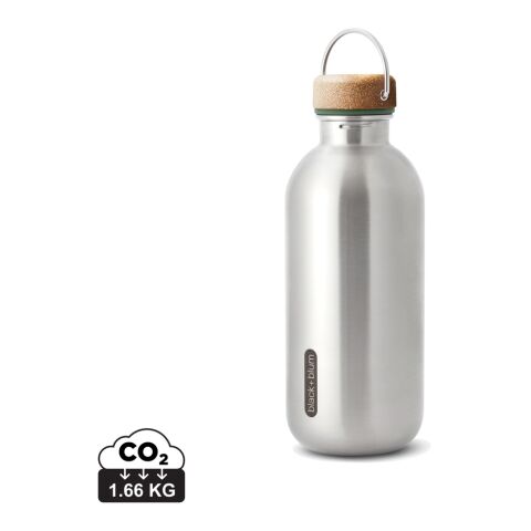 Black+Blum Stahl-Wasserflasche 600ml Olivgrün | ohne Werbeanbringung | Nicht verfügbar | Nicht verfügbar