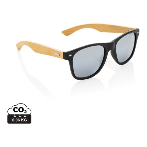 Sonnenbrille aus FSC®-Bambus und RCS recyceltem Kunststoff schwarz | ohne Werbeanbringung | Nicht verfügbar | Nicht verfügbar
