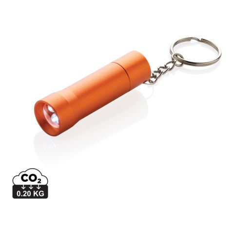 Flash Schlüsselanhänger-Taschenlampe aus RCS rec. Aluminium