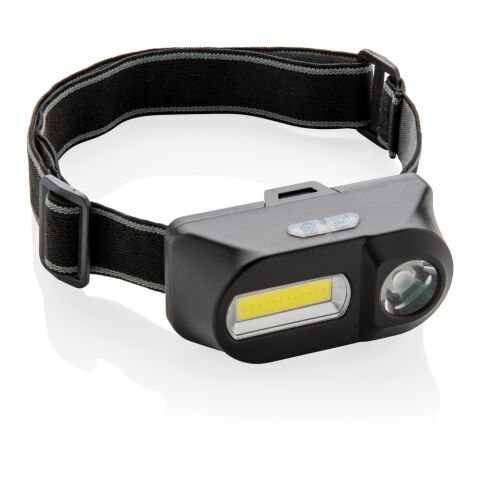 COB und LED Stirnlampe schwarz | ohne Werbeanbringung | Nicht verfügbar | Nicht verfügbar
