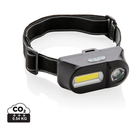 COB und LED Stirnlampe schwarz | ohne Werbeanbringung | Nicht verfügbar | Nicht verfügbar