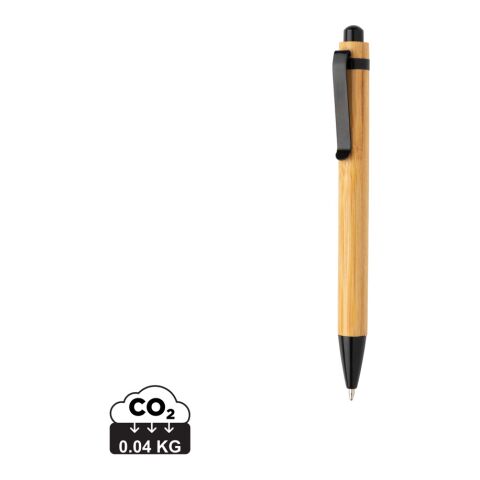 Bambus Kugelschreiber schwarz | ohne Werbeanbringung | Nicht verfügbar | Nicht verfügbar | Nicht verfügbar