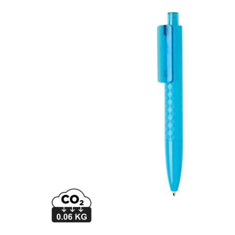 Werbeartikel X3 Stift – blau – mit Logo bedruckt