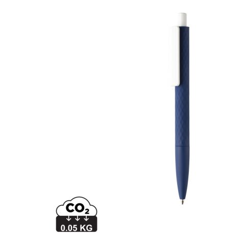 X3-Stift mit Smooth-Touch navy blau-weiß | ohne Werbeanbringung | Nicht verfügbar | Nicht verfügbar