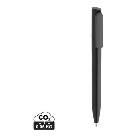 Werbeartikel Pocketpal Mini-Pen aus GRS recyceltem ABS – schwarz – mit Logo bedruckt
