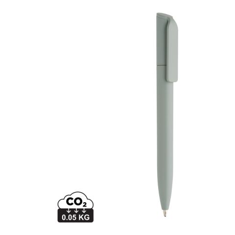 Werbeartikel Pocketpal Mini-Pen aus GRS recyceltem ABS – grün – mit Logo bedruckt