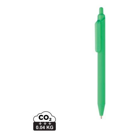 Werbeartikel Tide Smooth Touch Stift aus GRS zertifiziert recyceltem ABS – grün – mit Logo bedruckt