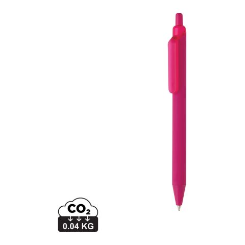 Werbeartikel Tide Smooth Touch Stift aus GRS zertifiziert recyceltem ABS – rosa – mit Logo bedruckt