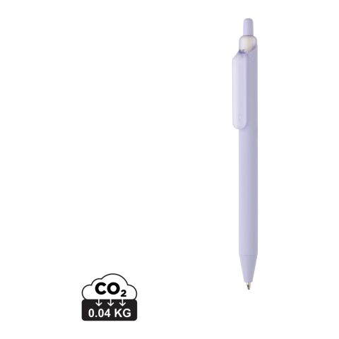 Werbeartikel Tide Smooth Touch Stift aus GRS zertifiziert recyceltem ABS – lila – mit Logo bedruckt