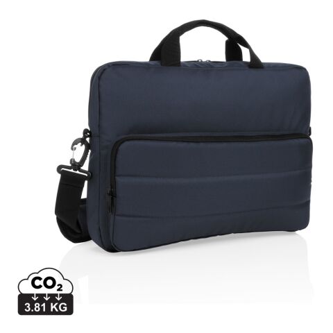 Werbeartikel Impact AWARE™ RPET 15,6" Laptop-Tasche – marineblau – mit Logo bedruckt