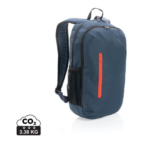 Impact AWARE™ 300D RPET Casual Rucksack marineblau-rosa | ohne Werbeanbringung | Nicht verfügbar | Nicht verfügbar | Nicht verfügbar