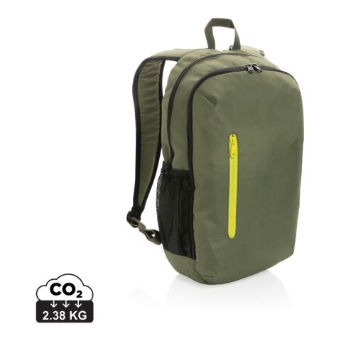 Impact AWARE™ 300D RPET Casual Rucksack grün-limone | ohne Werbeanbringung | Nicht verfügbar | Nicht verfügbar | Nicht verfügbar