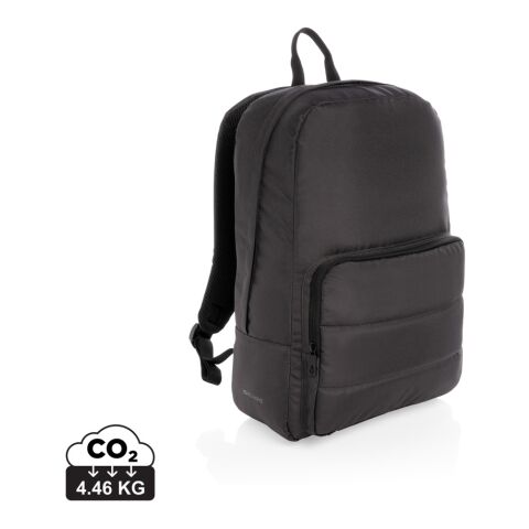 Werbeartikel Impact AWARE™ RPET Basic 15,6" Laptop-Rucksack – schwarz – mit Logo bedruckt