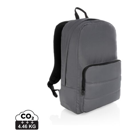 Werbeartikel Impact AWARE™ RPET Basic 15,6" Laptop-Rucksack – grau – mit Logo bedruckt