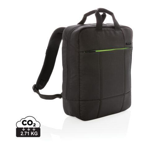 Soho Business RPET 15.6&quot; Laptop-Rucksack PVC-frei schwarz-grün | ohne Werbeanbringung | Nicht verfügbar | Nicht verfügbar