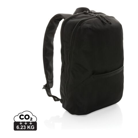 Werbeartikel Impact AWARE™ 1200D 15.6'' Laptop-Rucksack – schwarz – mit Logo bedruckt