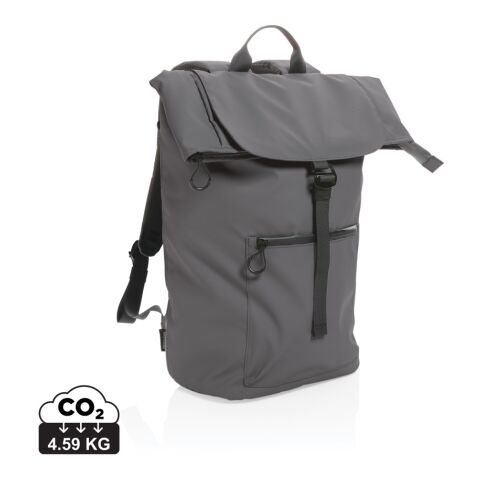 Impact AWARE™ RPET wasserabweisender 15.6&quot; Laptop-Rucksack grau | ohne Werbeanbringung | Nicht verfügbar | Nicht verfügbar | Nicht verfügbar