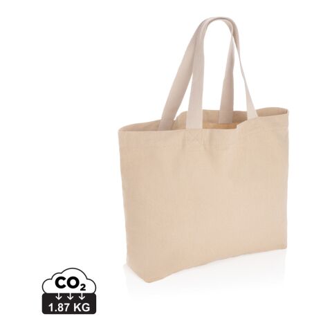 Impact Aware™ 240g/m² große Tasche aus recyceltem Canvas, ungefärbt braun | ohne Werbeanbringung | Nicht verfügbar | Nicht verfügbar | Nicht verfügbar