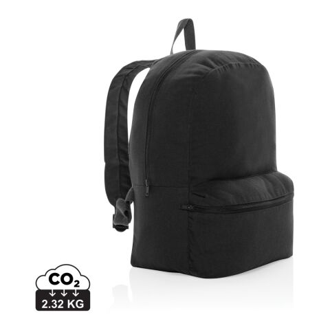 Impact Aware™ 285g/m² Recycled Canvas-Rucksack, ungefärbt schwarz | ohne Werbeanbringung | Nicht verfügbar | Nicht verfügbar | Nicht verfügbar