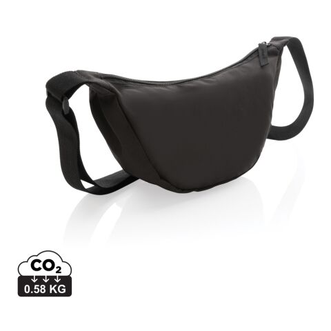 Crescent AWARE™ RPET Half-Moon Sling Tasche schwarz | ohne Werbeanbringung | Nicht verfügbar | Nicht verfügbar | Nicht verfügbar