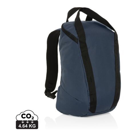 Werbeartikel Sienna AWARE™ RPET 14" Everyday Laptop-Rucksack – marineblau – mit Logo bedruckt