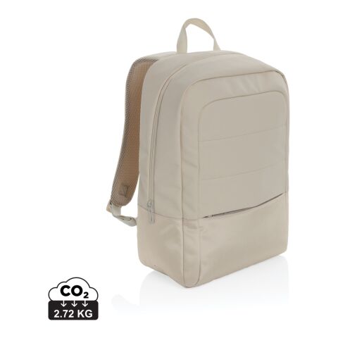 Werbeartikel "Armond AWARE™ RPET 15.6" Basic Laptop-Rucksack" – grau – mit Logo bedruckt