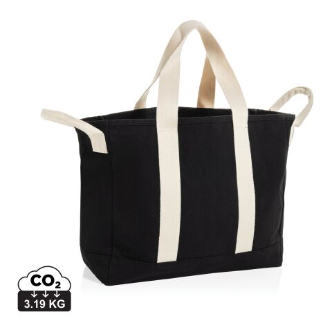 BEAU AWARE™ Strandtasche aus 400gr/m² recyceltem Canvas schwarz | ohne Werbeanbringung | Nicht verfügbar | Nicht verfügbar | Nicht verfügbar