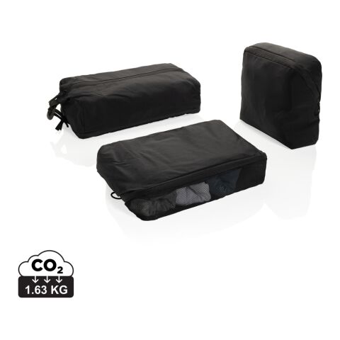 KENTO URBAN Packing Cube Set aus RCS recyceltem Nylon schwarz