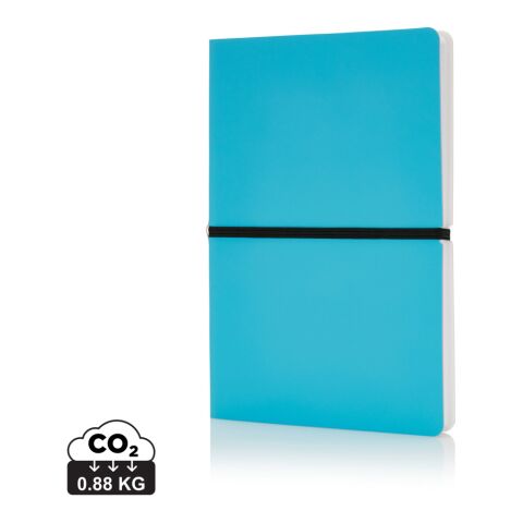 Deluxe Softcover A5 Notizbuch blau | ohne Werbeanbringung | Nicht verfügbar | Nicht verfügbar