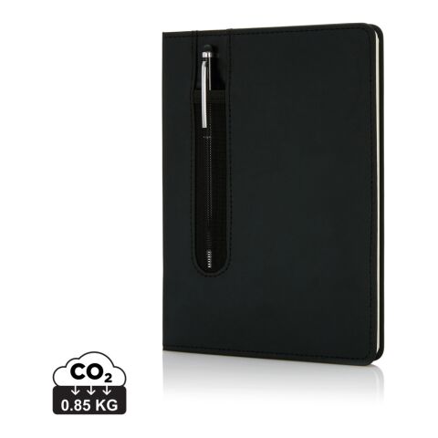 Basic Hardcover PU A5 Notizbuch mit Stylus-Stift