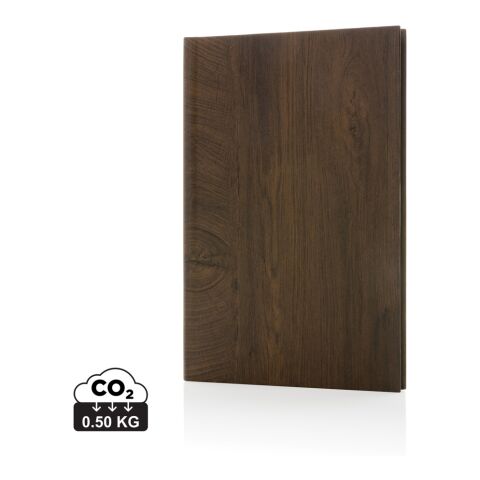 Kavana A5 Notizbuch mit Holz-Print dunkelbraun | ohne Werbeanbringung | Nicht verfügbar | Nicht verfügbar
