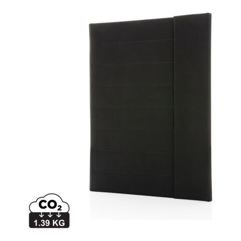 Impact Aware™ A4 Portfolio mit Magnetverschluss schwarz | ohne Werbeanbringung | Nicht verfügbar | Nicht verfügbar