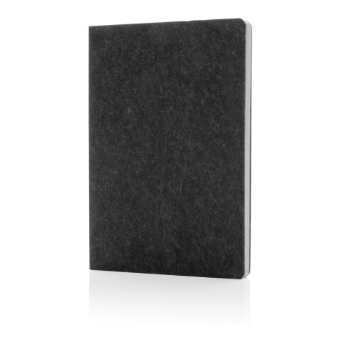 Phrase GRS-zertifiziertes A5-Notizbuch aus recyceltem Filz schwarz | ohne Werbeanbringung | Nicht verfügbar | Nicht verfügbar