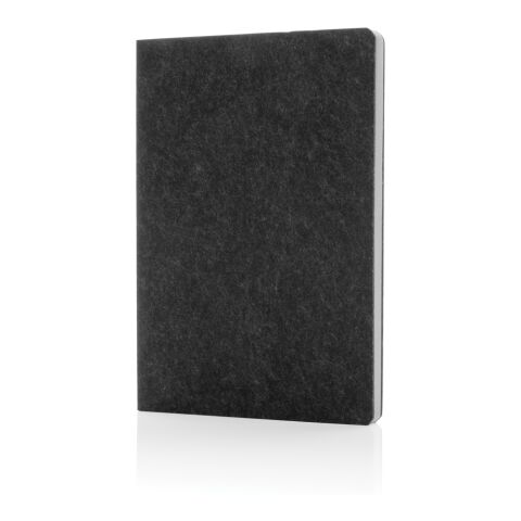 Phrase GRS-zertifiziertes A5-Notizbuch aus recyceltem Filz schwarz | ohne Werbeanbringung | Nicht verfügbar | Nicht verfügbar