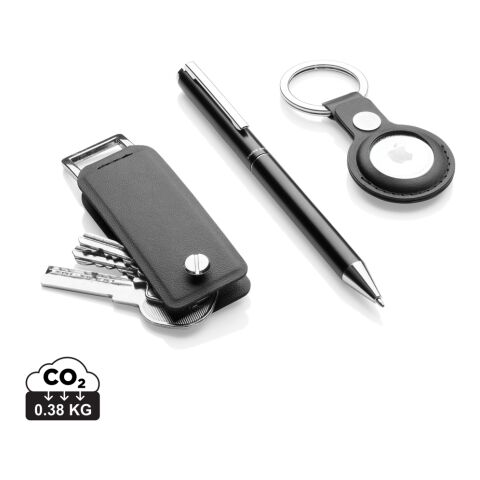Werbeartikel Swiss Peak Tula 3-tlg. Set aus RCS rec. Materialien – schwarz – mit Logo bedruckt