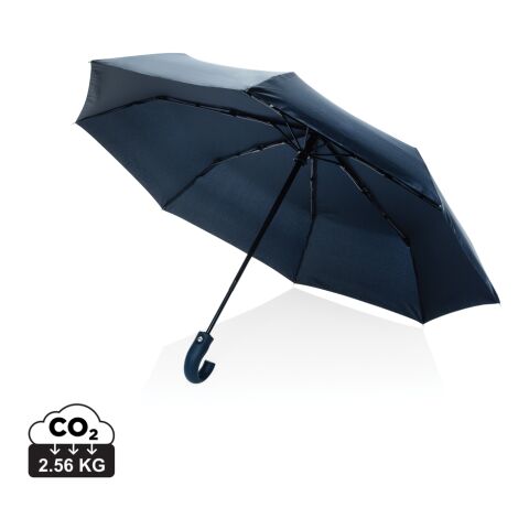 Werbeartikel KENTO URBAN 21'' AWARE™ 190T RPET autom. open/close Schirm – marineblau – mit Logo bedruckt